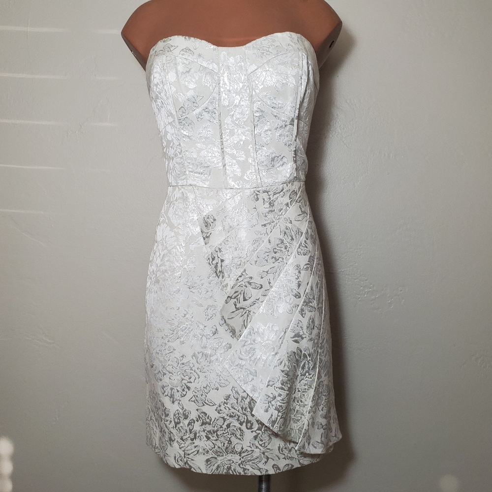 NEW Laundry by Shelli Segal Metallic Mini Dress